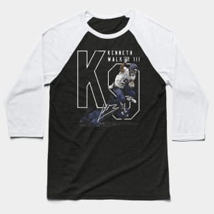Kenneth Walker III Seattle Hurdle Baseball T-Shirt